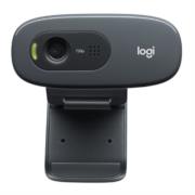 LOGITECH - Cámara Web Logitech C270 HD 720p Plug-Play Micrófono Integrado Color Negro
