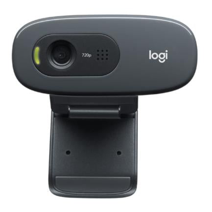 LOGITECH - Cámara Web Logitech C270 HD 720p Plug-Play Micrófono Integrado Color Negro