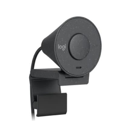 LOGITECH - Cámara Web Logitech Brio 300 1080p USB-C con Corrección Iluminación Automática Micrófono Color Grafito