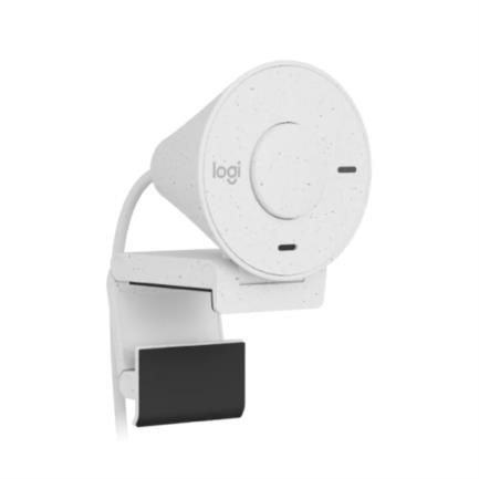 LOGITECH - Cámara Web Logitech Brio 300 1080p USB-C con Corrección Iluminación Automática Micrófono Color Blanco Crudo