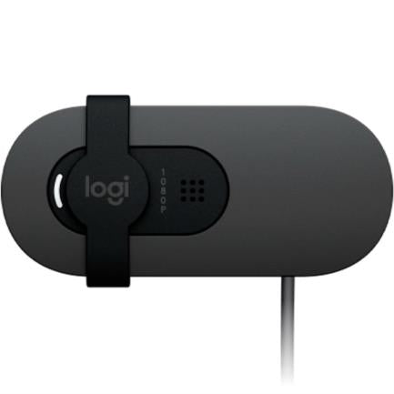 LOGITECH - Cámara Web Logitech Brio 100 RTL Full HD 1080p Micrófono Integrado Conectividad USB Color Grafito
