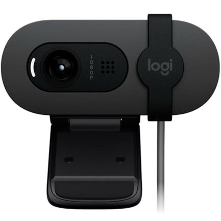 LOGITECH - Cámara Web Logitech Brio 100 RTL Full HD 1080p Micrófono Integrado Conectividad USB Color Grafito