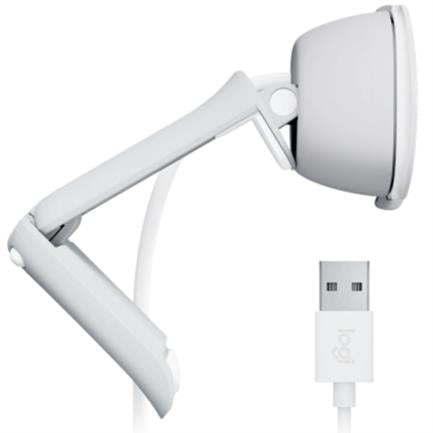 LOGITECH - Cámara Web Logitech Brio 100 RTL Full HD 1080p Micrófono Integrado Conectividad USB Color Blanco