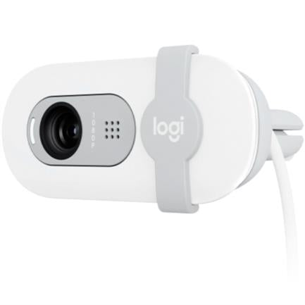 LOGITECH - Cámara Web Logitech Brio 100 RTL Full HD 1080p Micrófono Integrado Conectividad USB Color Blanco