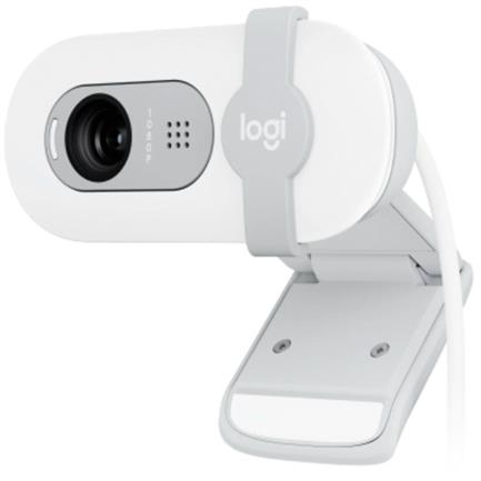 LOGITECH - Cámara Web Logitech Brio 100 RTL Full HD 1080p Micrófono Integrado Conectividad USB Color Blanco
