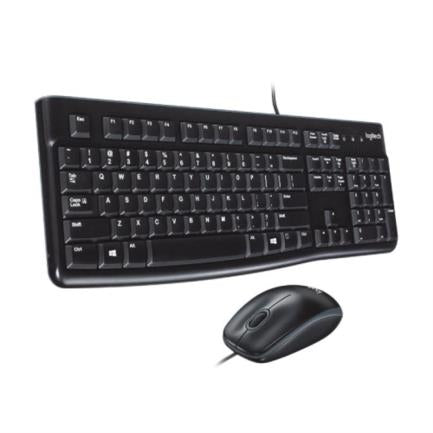 LOGITECH - Teclado y Mouse Logitech MK120 Alámbrico USB Color Negro