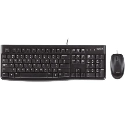 LOGITECH - Teclado y Mouse Logitech MK120 Alámbrico USB Color Negro