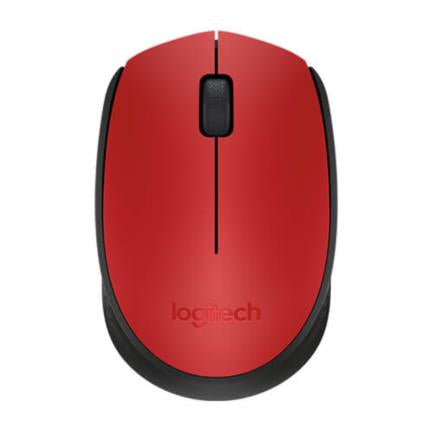 LOGITECH - Mouse Logitech M170 Inalámbrico Plug and Play USB Color Rojo