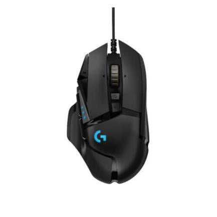 LOGITECH - Mouse Logitech(D90) G502 Gaming Hero Alámbrico Alto Rendimiento Color Negro