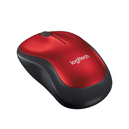LOGITECH - Mouse Logitech M185 Inalámbrico Color Rojo