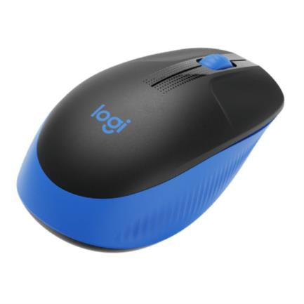 LOGITECH - Mouse Logitech M190 Full Size Inalámbrico 1000 dpi USB Color Azul