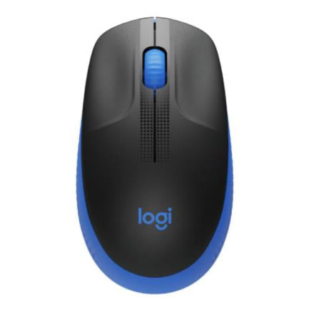 LOGITECH - Mouse Logitech M190 Full Size Inalámbrico 1000 dpi USB Color Azul
