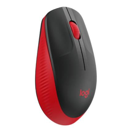 LOGITECH - Mouse Logitech M190 Full Size Inalámbrico 1000 dpi USB Color Rojo