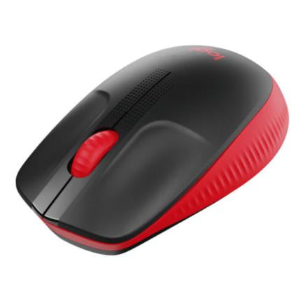 LOGITECH - Mouse Logitech M190 Full Size Inalámbrico 1000 dpi USB Color Rojo