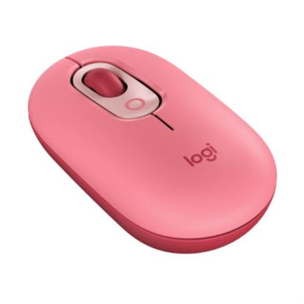 LOGITECH - Mouse Logitech Pop Inalámbrico Emoji Personalizable Color Rosa Coral