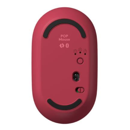 LOGITECH - Mouse Logitech Pop Inalámbrico Emoji Personalizable Color Rosa Coral