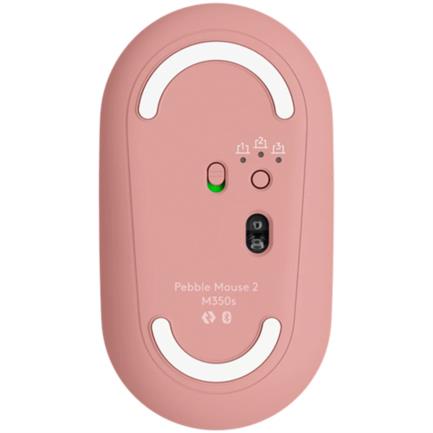 LOGITECH - Mouse Logitech Pebble 2 M350s Inalámbrico Bluetooth 4000dpi Color Rosa