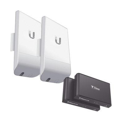 EPCOM TITANIUM - Kit de Enlaces de Video por HDMI Inalámbrico / Distancias  / Soporta Resolución hasta 1080p (Full HD)