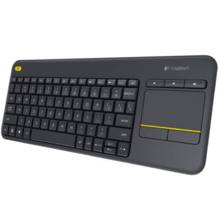 LOGITECH - Teclado Logitech K400 Plus Inalámbrico C/TouchPad Color Negro