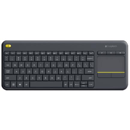 LOGITECH - Teclado Logitech K400 Plus Inalámbrico C/TouchPad Color Negro