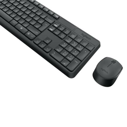 LOGITECH - Kit Teclado y Mouse Logitech MK235 Inalámbrico USB Color Negro