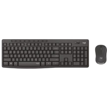 LOGITECH - Teclado y Mouse Logitech MK295 Silent Inalámbrico USB Color Grafito