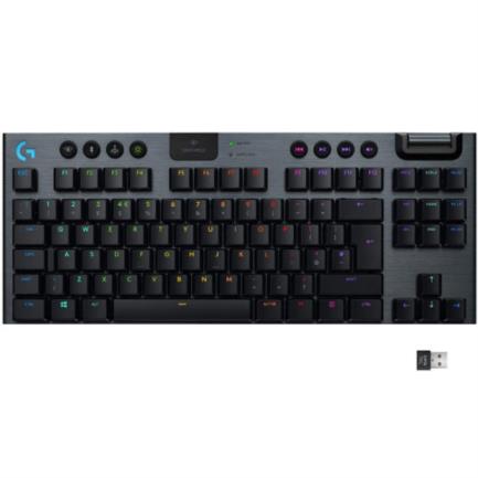 LOGITECH - Teclado Logitech G915 TKL Mecánico RGB Inalámbrica Lightspeed Gaming sin Teclado Numérico Color Negro