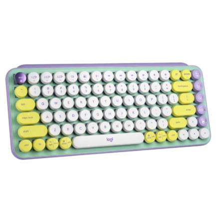 LOGITECH - Teclado Logitech Pop Mecánico Teclas Emoji Personalizables Color Fresh Vibes