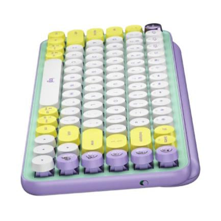 LOGITECH - Teclado Logitech Pop Mecánico Teclas Emoji Personalizables Color Fresh Vibes