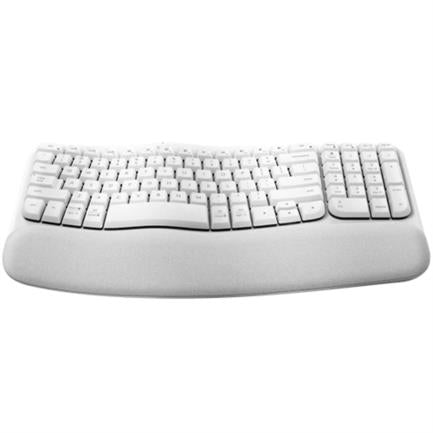 LOGITECH - Teclado Inalámbrico Logitech Wave Keys Alcance 10 m Color Blanco
