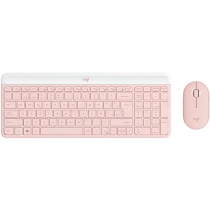 LOGITECH - Teclado y Mouse Logitech MK470 Inalámbrico Nano Receptor USB Color Rosa