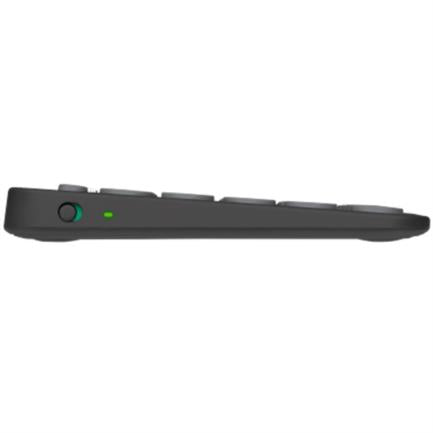 LOGITECH - Teclado Bluetooth Logitech Pebble Keys 2 K380S Emparejamiento Multidispositivo Inalámbrico Color Grafito