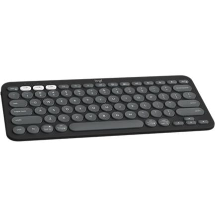 LOGITECH - Teclado Bluetooth Logitech Pebble Keys 2 K380S Emparejamiento Multidispositivo Inalámbrico Color Grafito
