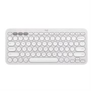 LOGITECH - Teclado Bluetooth Logitech Pebble Keys 2 K380S Emparejamiento Multidispositivo Inalámbrico Color Blanco