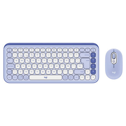 LOGITECH - Teclado y Mouse Logitech Pop Icon Lila