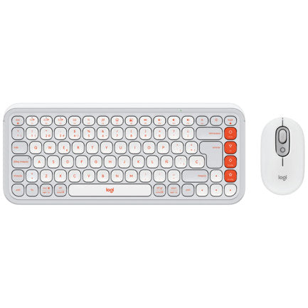 LOGITECH - Teclado y Mouse Logitech Pop Icon Blanco