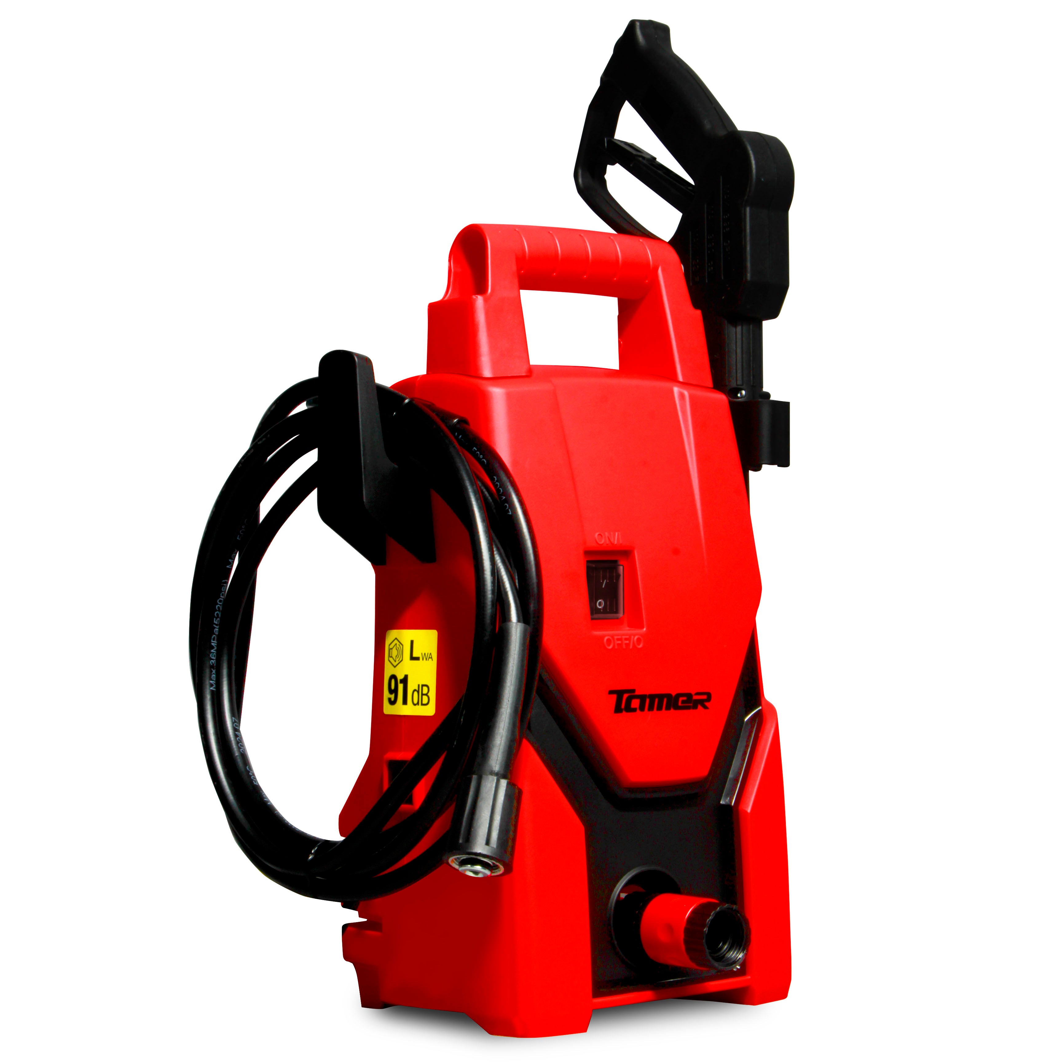 Hidrolavadora de alta presión eléctrica motor de carbones (1,500 PSI)