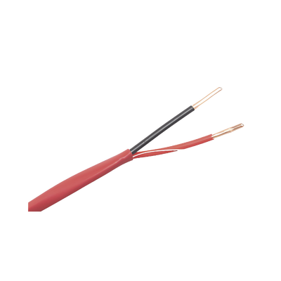 LINKEDPRO - Alambre de Alarma contra Incendios - Bobina de 305 Metros (1000 Pies): 2 x 18 AWG, Rojo, Tipo FPLR, (UL) FT4, Ideal para Sistemas de Detección y Evacuación de Incendios