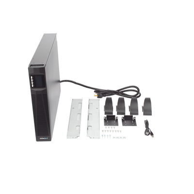 LINKEDPRO BY EPCOM - UPS de 3000VA/2700W / Topología On-Line Doble Conversión con Baterías Internas / Entrada y Salida de 120 Vca  / Pantalla LCD Configurable / Formato Rack o Torre / 8 Salidas