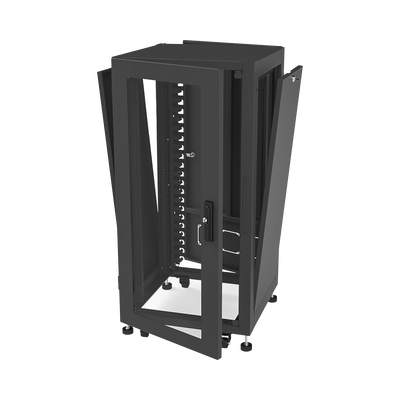 LINKEDPRO BY EPCOM - Gabinete Profesional para Telecomunicaciones de 19in, Instalación a Piso, 24UR, 600 mm Profundidad, Se envía el Gabinete Armado.
