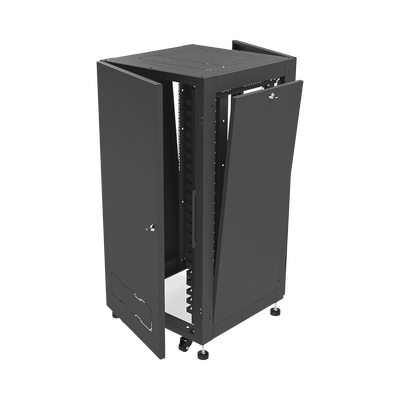 LINKEDPRO BY EPCOM - Gabinete Profesional para Telecomunicaciones de 19in, Instalación a Piso, 24UR, 600 mm Profundidad, Se envía el Gabinete Armado.