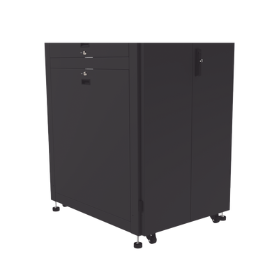 LINKEDPRO BY EPCOM - Gabinete para Telecomunicaciones Rack Estándar de 19", 42UR, 800 mm Ancho x 1000 mm Profundidad. Fabricado en Acero, Se envía el Gabinete Armado.
