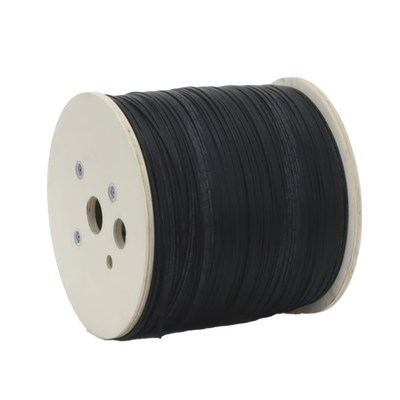LINKEDPRO BY EPCOM - Carrete de 2 Kilómetros de Fibra Óptica Drop Plana, Interior/Exterior G.657A2 Monomodo de 1 Hilo (Unifibra), Dieléctrica, Forro Negro, Compatible con Conectores FASC, FASCUP, FASCLC