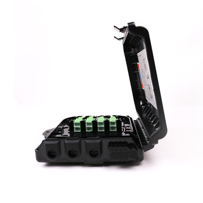 LINKEDPRO BY EPCOM - Cierre de Empalme para 24 fusiones de fibra óptica, Interior/Exterior, 3 Entradas para Cable Ø 6-12mm, con 8 acopladores SC/APC y splitter 1x8 SC/APC Incluido, IP65