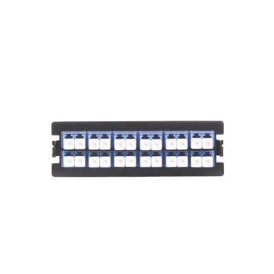 LINKEDPRO BY EPCOM - Placa Acopladora para Distribuidor de Fibra Óptica LP-ODF-8024, Incluye 12 Acopladores LC Duplex para Fibra Monomodo