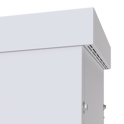 LINKEDPRO BY EPCOM - Gabinete PROFUNDO hasta 705 mm  de profundidad, de Exterior de 9UR con Ventiladores y Termostato, Se envía el Gabinete Armado, (Montaje a poste o torre se vende por separado).