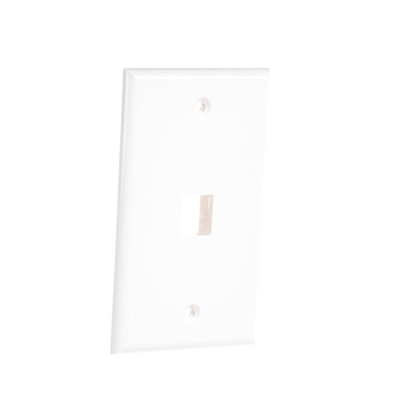 LINKEDPRO BY EPCOM - Placa de Pared de 1 Puerto, Keystone, Color Blanco