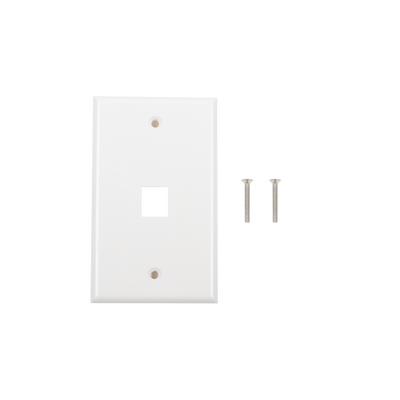LINKEDPRO BY EPCOM - Placa de Pared de 1 Puerto, Keystone, Color Blanco