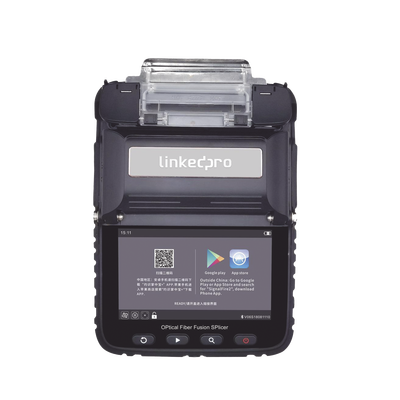 LINKEDPRO BY EPCOM - Fusionadora de Fibra Óptica Multimodo y Monomodo / 6 Motores / Alineación por Núcleo