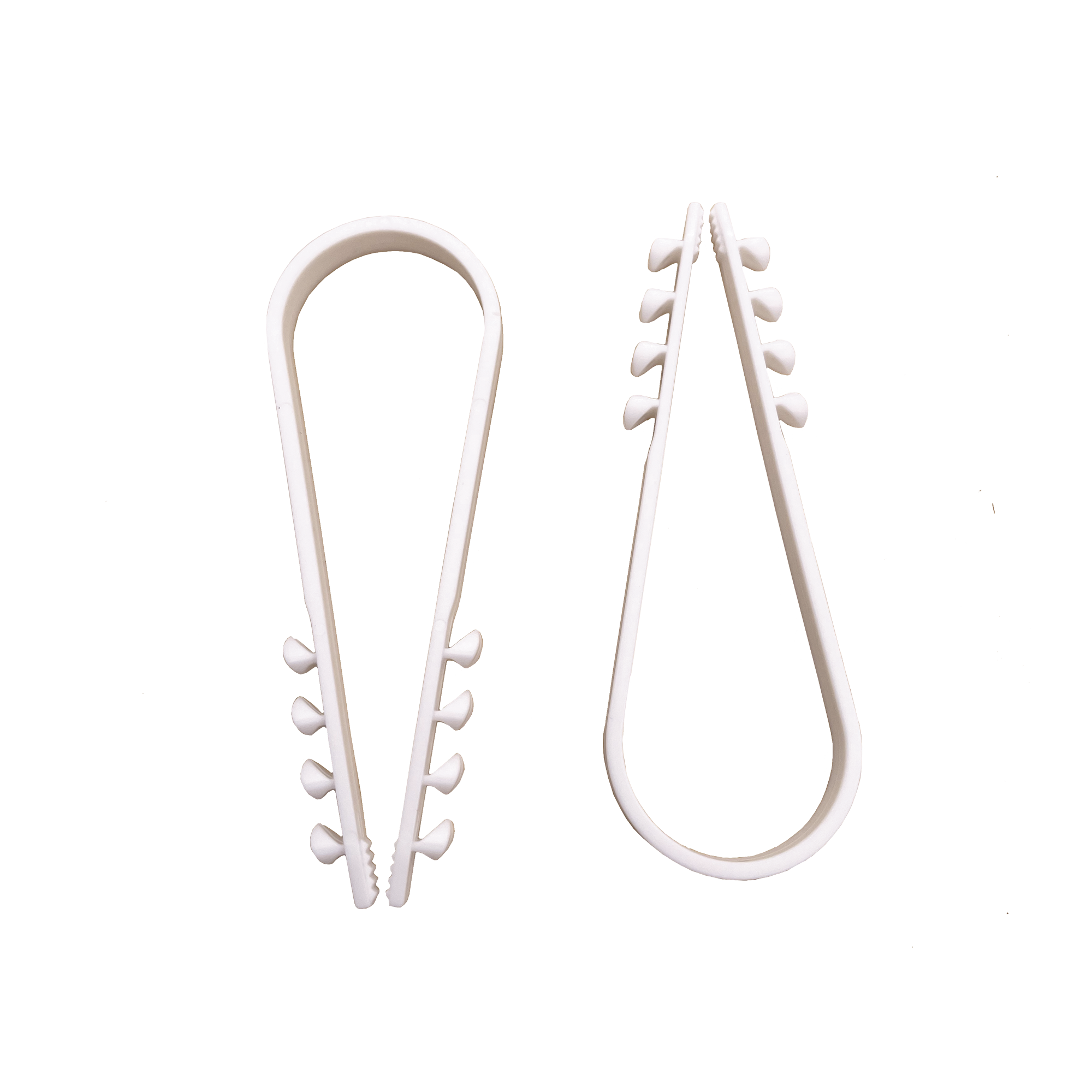 LINKEDPRO - Bolsa con 100 clips sujetadores de plástico para cables de 19 a 25 mm. Ideales para instalaciones en pared, brindan sujeción firme y segura.
